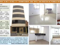 DEPARTAMENTOS NUEVOS 55M2 A 40M2 2 – 1  DOR. URB. VIPOL – SMP DESDE $ 30.000