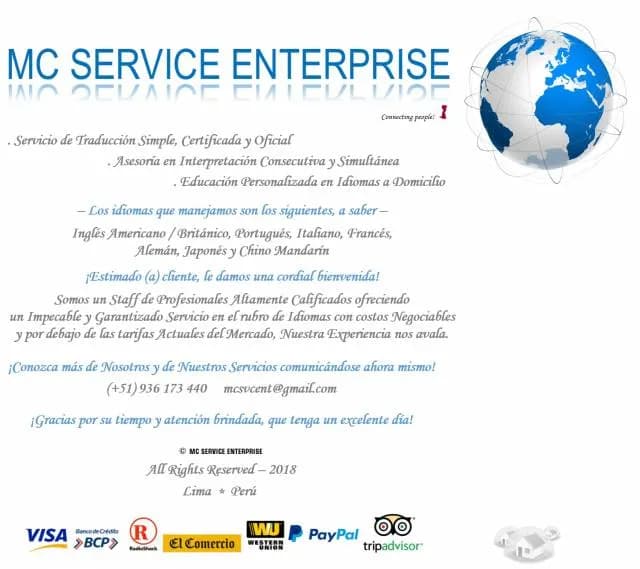SERVICIO DE TRADUCCION, INTERPRETACION y EDUCACION PERSONALIZADA EN IDIOMAS A DOMICILIO — foto 1