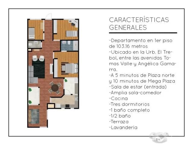 Venta Departamento Remodelado-El Trebol- Los olivos — foto 1