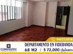 DEPARTAMENTO EN FIDERANDA 68m2 - CUSCO (Zona céntrica)