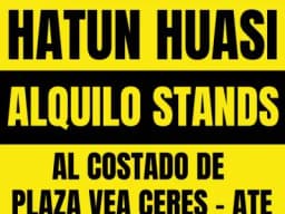 ALQUILO STANDS EN CENTRO COMERCIAL HATUN HUASI ATE