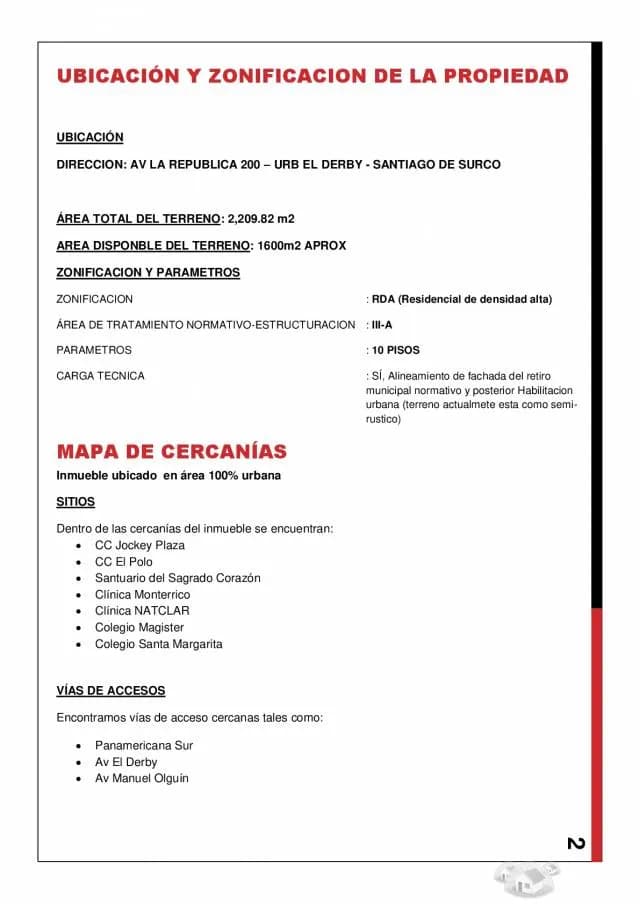 TERRENO EXCLUSIVO EN VENTA - SURCO — foto 4
