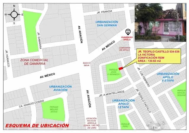 VENTA DE CASA COMO TERRENO APOLO LA VICTORIA 126.00 M² — foto 1