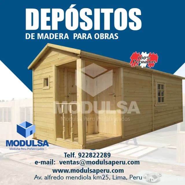 ALMACEN, OFICINAS,MODULOS CASETAS PREFABRICADAS DE MADERA - EN LIMA PERU — foto 6