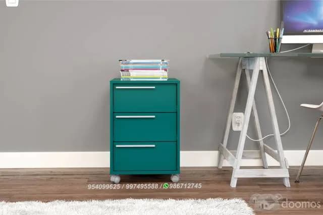 ARCHIVADOR MAIA COLOR MENTA DE 3 CAJONES — foto 3