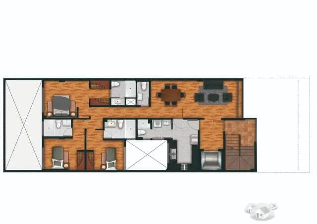 Venta de departamento de estreno en Velasco Astete-Surco — foto 4