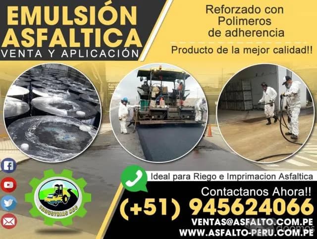 Venta de emulsion asfaltica en tacna emulsion envios a provincias — foto 1