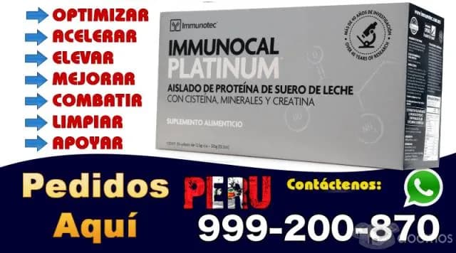 IMMUNOCAL PERU PLATINO TELF, 999-200-870  LLAMANOS — foto 1