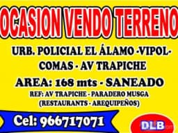 SE VENDE TERRENO POLICIAL CON TITULO Y GARANTIA - EN LIMA -COMAS