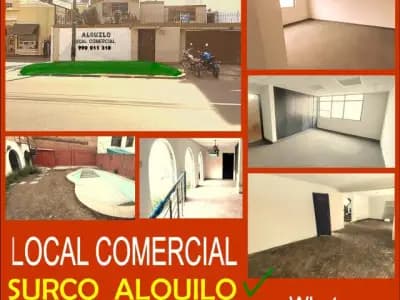 ALQUILER LOCAL COMERCIAL SURCO. AV EL POLO