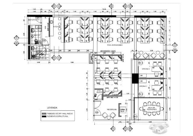 Moderna Oficina Implementada con muebles — foto 8