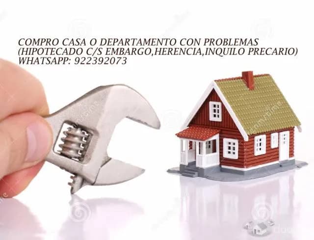 Compro casa o departamento con problemas todo LIMA METROPOLITANA — foto 1