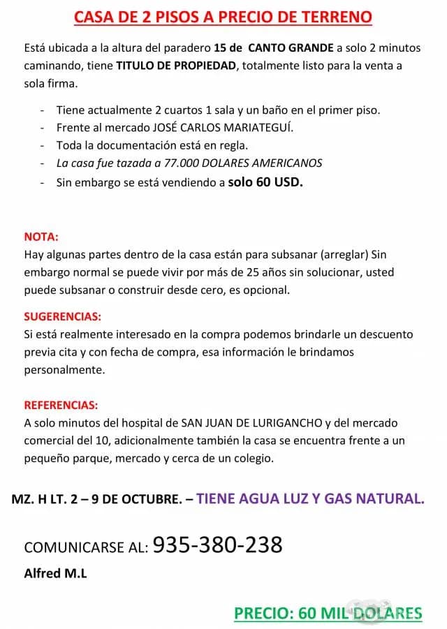 REMATE CASA A PRECIO DE TERRENO — foto 5