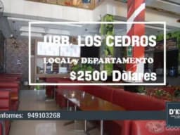 AMPLIO LOCAL CON DEPARTAMENTO MODERNO.