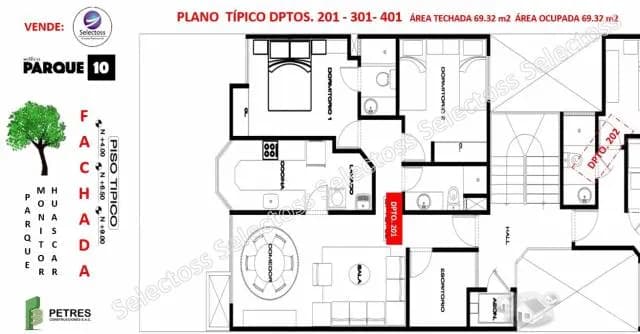 VENTA DPTOS FLAT SAN MIGUEL EN PREVENTA FRENTE Y VISTA A PARQUE — foto 14