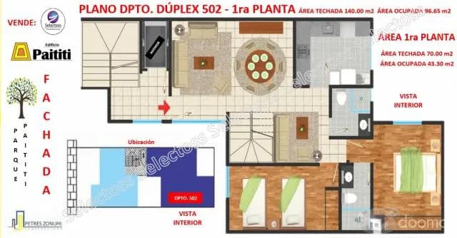 VENTA DÚPLEX SAN MIGUEL EN PRE VENTA FRENTE A PARQUE 3 DORM.TERRAZA JARDÍN — foto 4