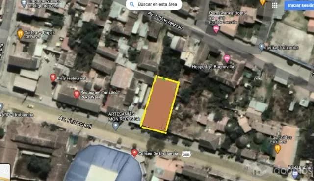 VENDO TERRENO AV. PRINCIPAL URUBAMBA – CUSCO-  frentera 19 ml/AT 750m2 — foto 2