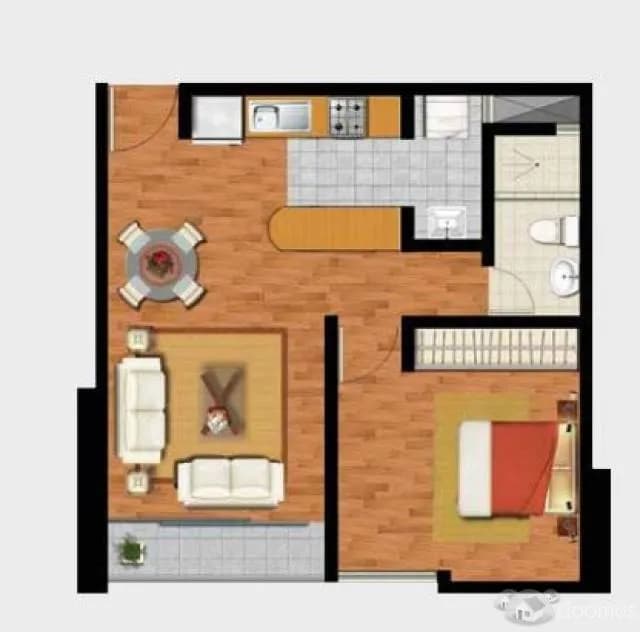 Departamento con 3 años de antigüedad, 01 dormitorio — foto 2