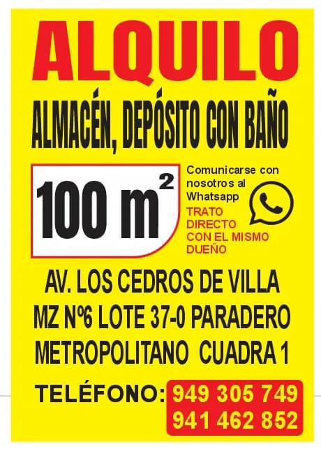 ALQUILER  DE  ALMACEN,OFICINA EN LOS CEDROS DE VILLA. — foto 5