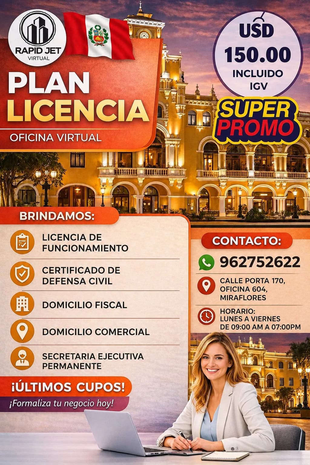 ALQUILO OFICINA EN EL CORAZON DE  MIRAFLORES — foto 3