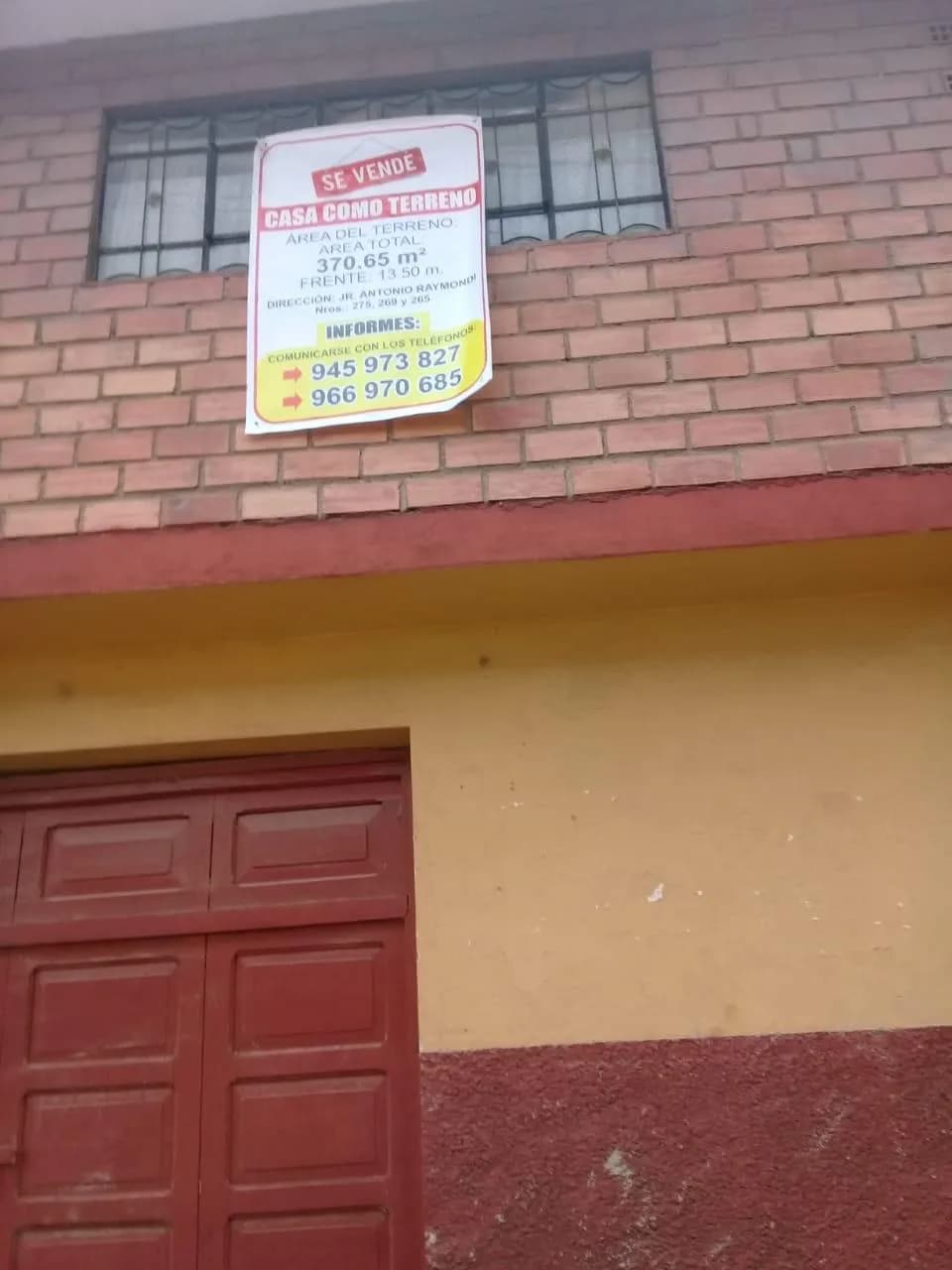 Casa terreno cerca plaza huancavelica — foto 1