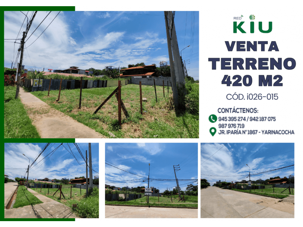 i026015 - VENTA TERRENO - YARINACOCHA — foto 1