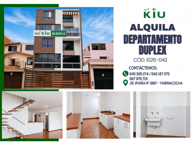 i026042 - ALQUILER DEPARTAMENTO DUPLEX - SAN MIGUEL