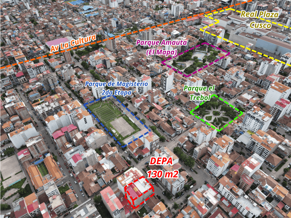 VENDO DEPA RTAMENTO DE 130 M2 CON COCHERA URB MAGISTERIO CUSCO PERU — foto 2