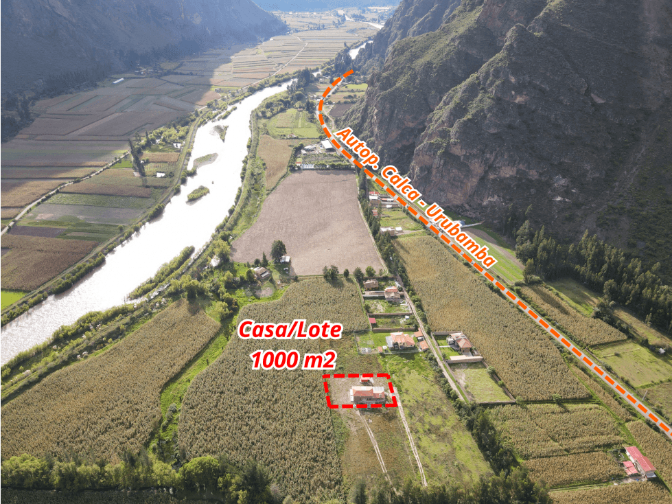 VENDO CASA DE CAMPO/LOTE 1000 M2 EN LAMAY CALCA VALLE SAGRADO CUSCO — foto 5