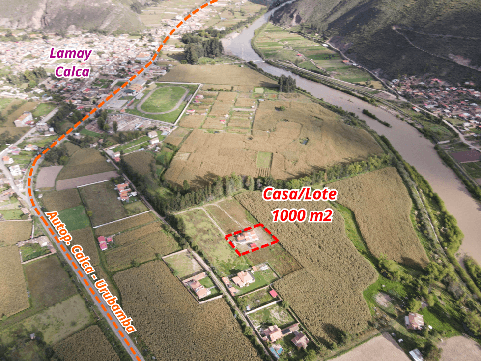 VENDO CASA DE CAMPO/LOTE 1000 M2 EN LAMAY CALCA VALLE SAGRADO CUSCO — foto 4