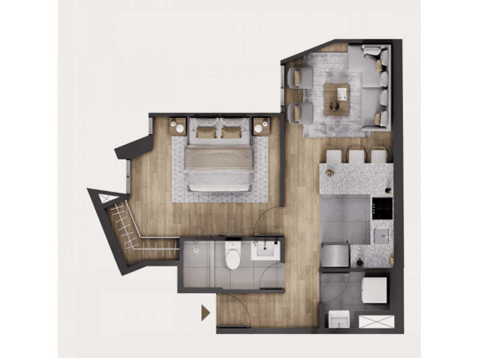 Venta Departamento de 1 Dormitorio San Isidro — foto 5