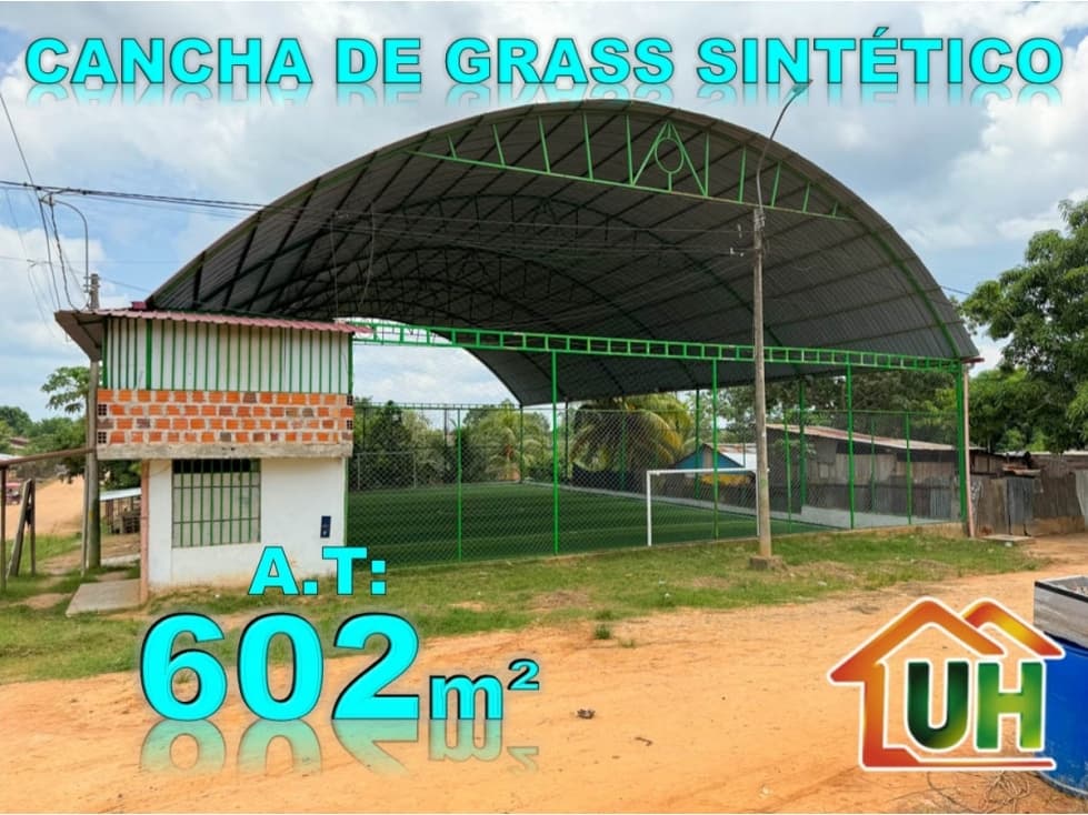 00534 - VENTA CANCHA DE GRASS SINTETICO MANANTAY - A.T 602 M2 — foto 1