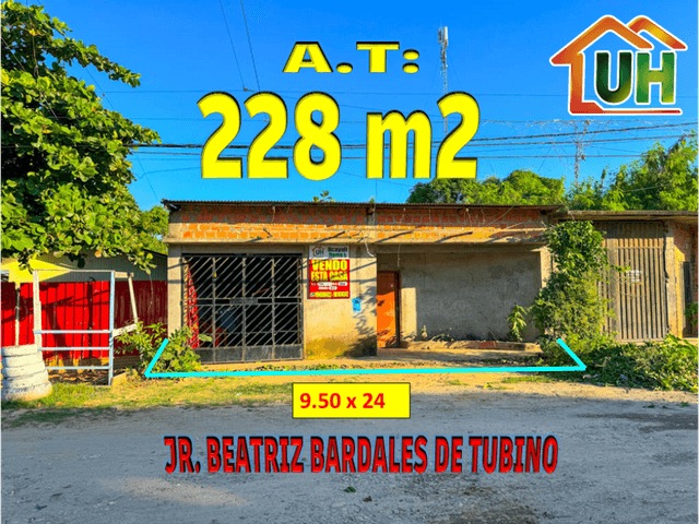 00657 - VENTA CASA YARINACOCHA - CERCA AV. MIRAFLORES - AT 228 M2