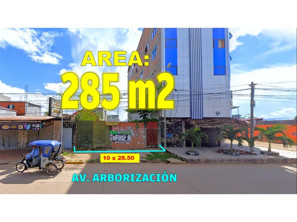 00438 - VENTA TERRENO COMERCIAL YARINACOCHA - A.T 285m2 — foto 1