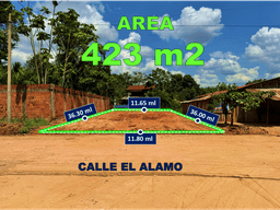 00726 - VENDO TERRENO A 2 CDRAS DE AV. YARINACOCHA  -  A.T 423 M2.