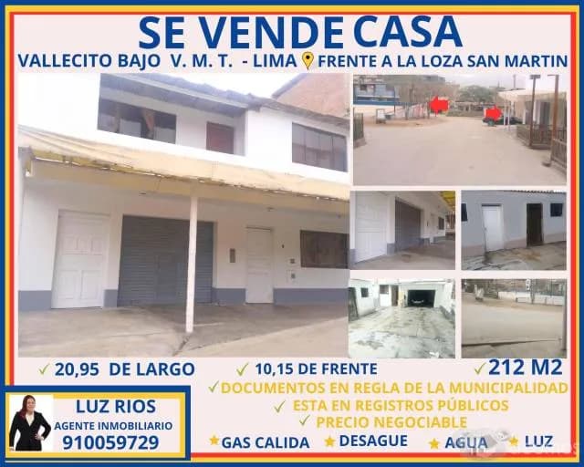 CASA VENTA FRENTE A LOSA SAN MARTÍN — foto 1